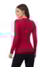 Blusa Pink Tricot(Tricô) Básica Manga Longa Feminino Vermelho