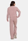 Conjunto de Frio Pink Tricot Blusa e Calça de Tricô Feminino Rosê