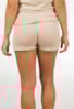 Short Feminino Pink Tricot Comfy De Tricô Modal E Cordão Bege