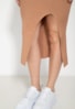 Tricô Conjunto Regata e Saia Midi Fenda Pink Tricot Feminino Nude