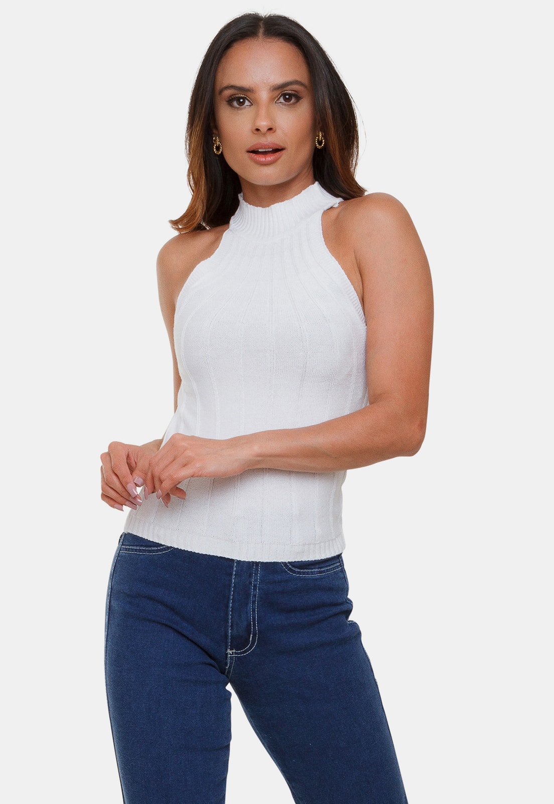 regata canelada tricot